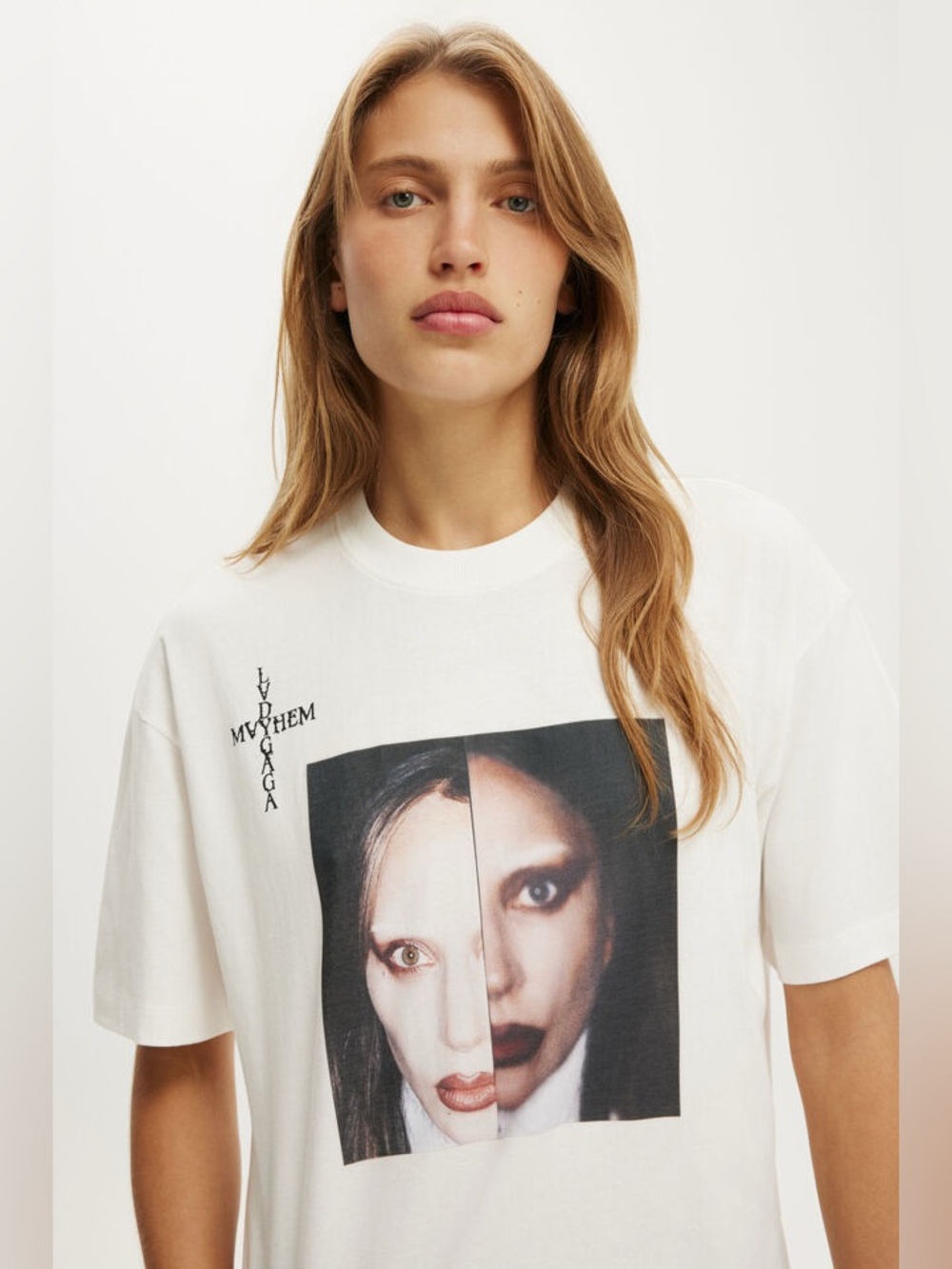 Lady Gaga Music Boxy Graphic Tee